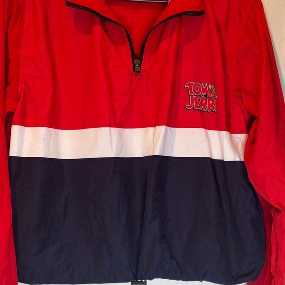 Red and Black Windbreaker for Men - Picture 5 of 6